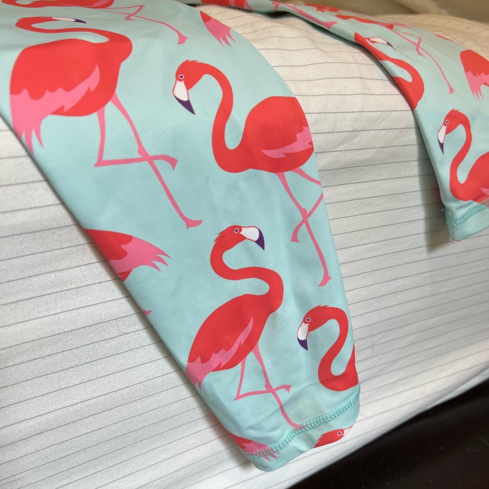 Flexi Lexi Workout Pant Leggings with Flamingos! Size small